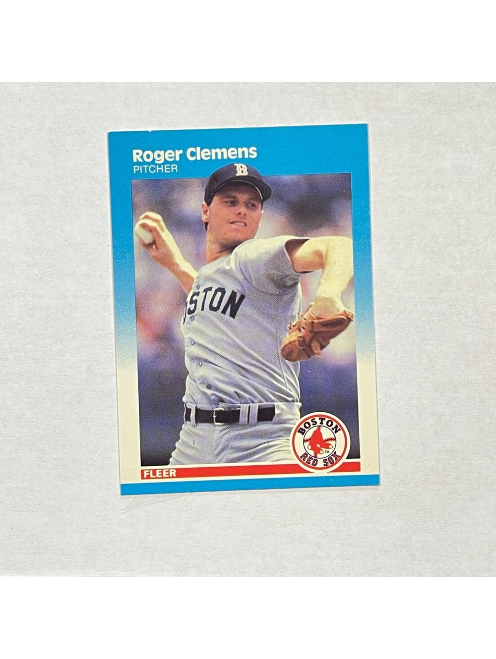 1987 Fleer #32 Roger Clemens Boston Red Sox Card